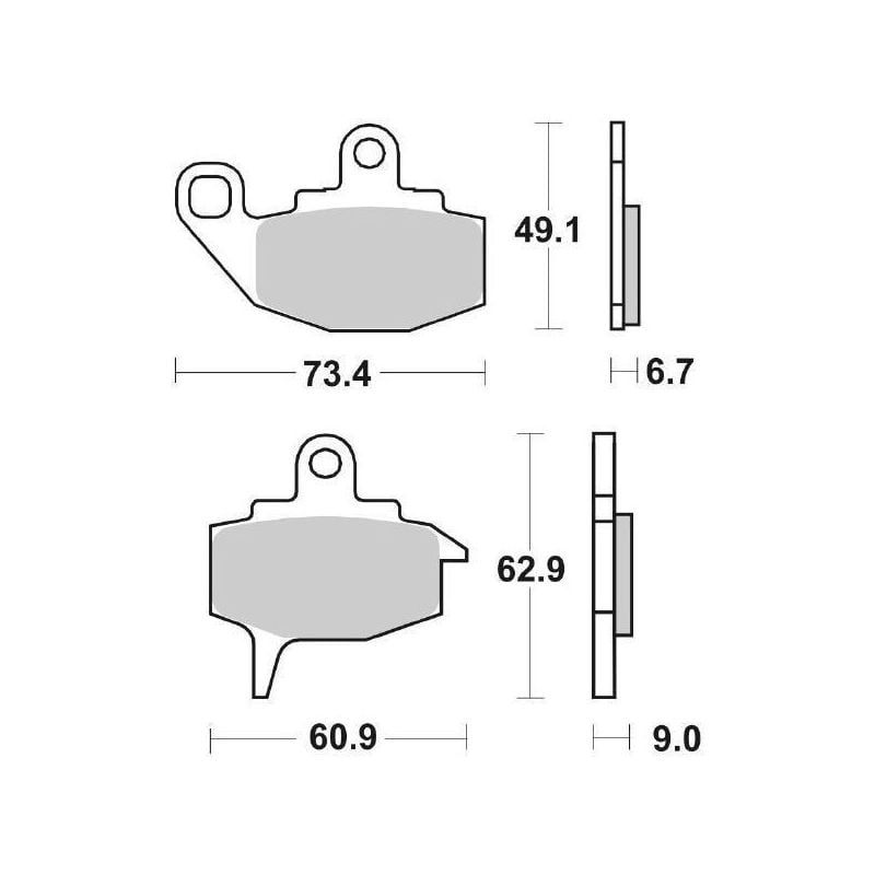 PASTIGLIA FRENO ANT. KAWASAKI KLR 650 06/07