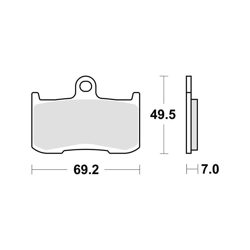 PASTIGLIA FRENO ANT. DX-SX KAWASAKI ZX9R Ninja 900 02/03