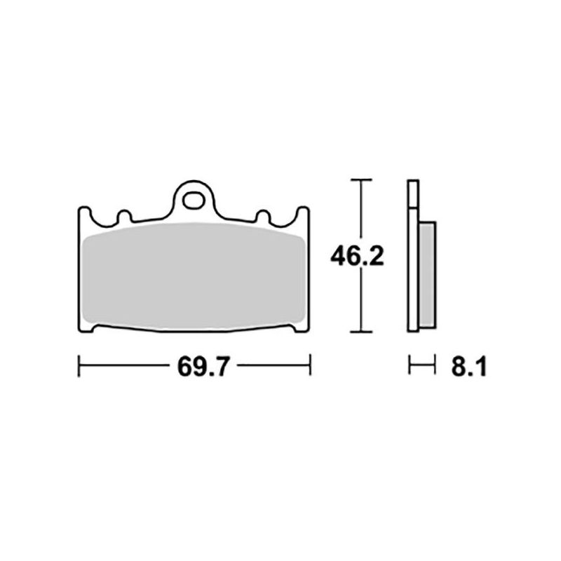 PASTIGLIA FRENO ANT. DX-SX KAWASAKI ZX9R Ninja 900 94/95