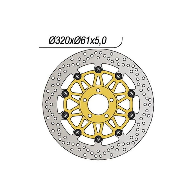 DISCO FRENO ANT. DX-SX KAWASAKI ZX9R Ninja 900 02/03