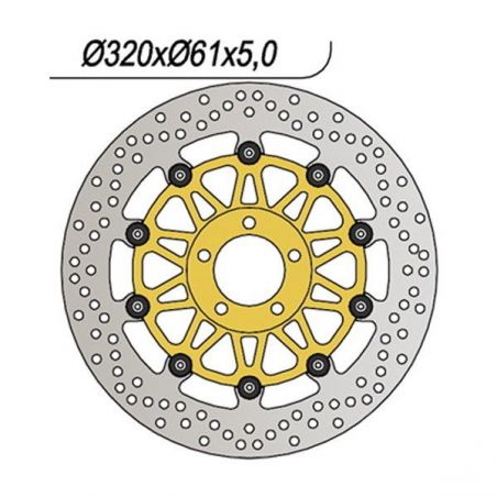 DISCO FRENO ANT. DX-SX KAWASAKI ZX9R Ninja 900 94/97