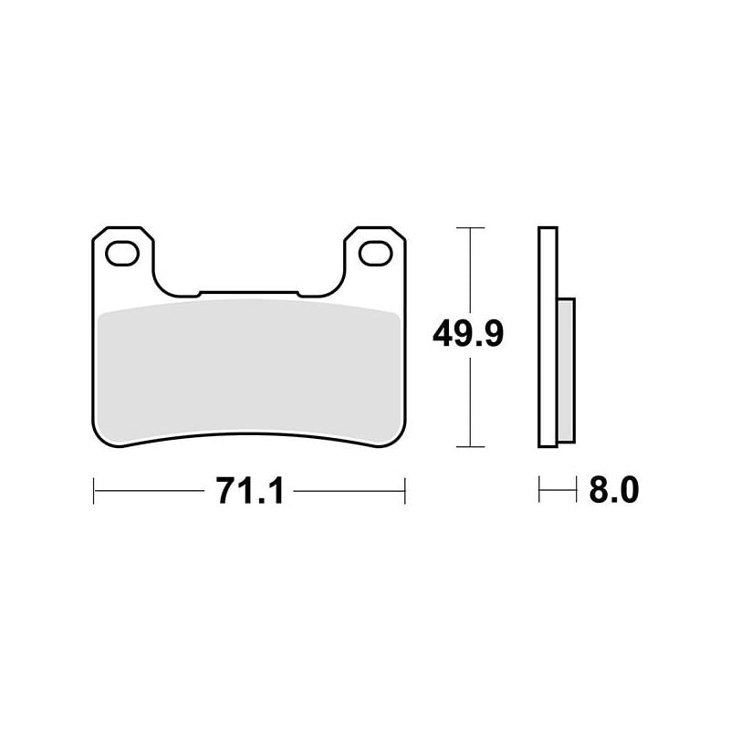 PASTIGLIA FRENO ANT. DX-SX KAWASAKI Ninja SX 1000 20/22