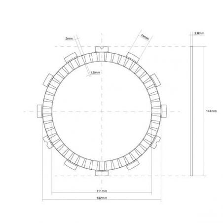 FRIZIONE DISCO SINGOLO GUARNITO KAWASAKI ZX10R Ninja (ZXT00JJA) 1000 11/15