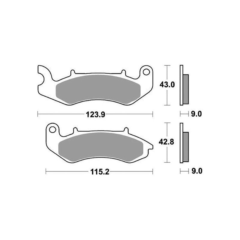 PASTIGLIA FRENO ANT. KEEWAY RKF LC E4/E5 125 20/22