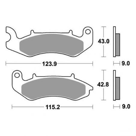 PASTIGLIA FRENO ANT. KEEWAY Superlight 125 17/19