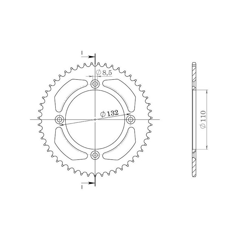CORONA S AL P428-D46 KTM SX 17/14 85 18/23