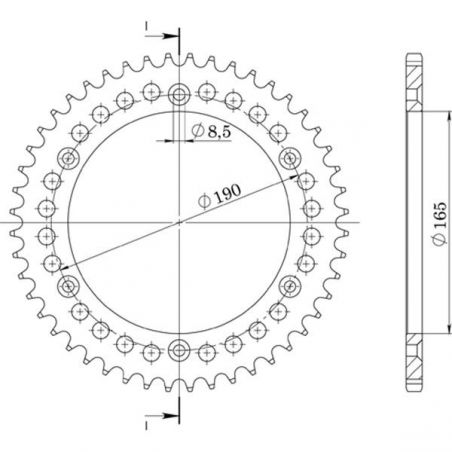 CORONA S AL P520-D50 KTM GS / EGS 250 90/90