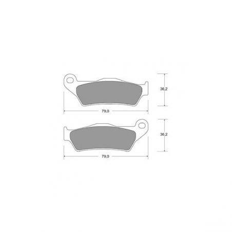 PASTIGLIA FRENO ANT. KTM GS / EGS 250 92/97