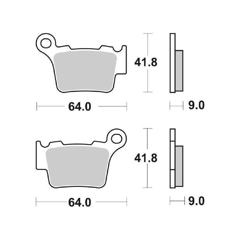 PASTIGLIA FRENO POST. KTM SXF 4T 350 11/23