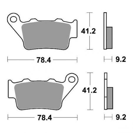 PASTIGLIA FRENO POST. KTM EXC 380 98/02