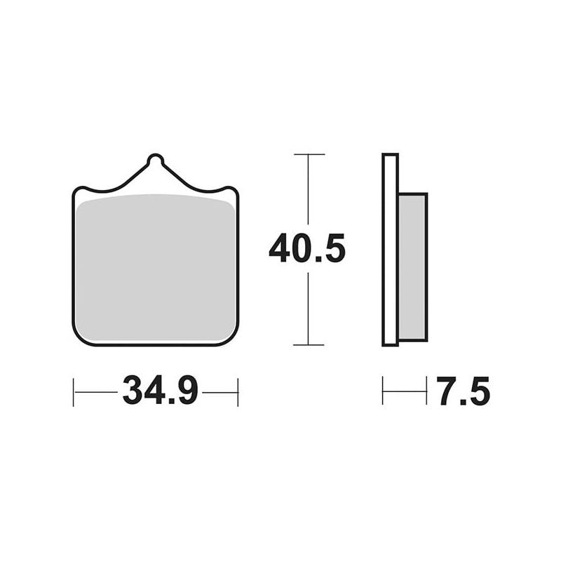 PASTIGLIA FRENO ANT. DX-SX KTM Supermoto R 990 12/13