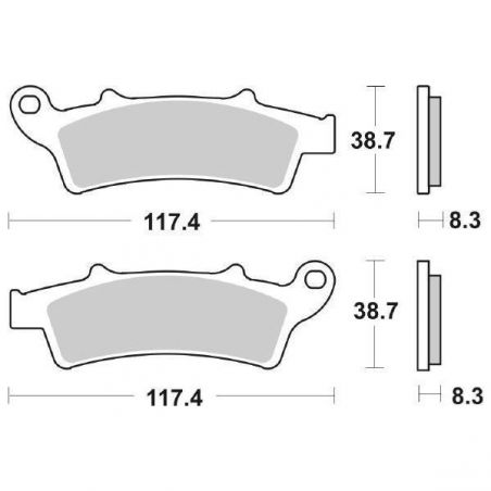 PASTIGLIA FRENO ANT. KYMCO Downtown I ABS / E4 350 15/20