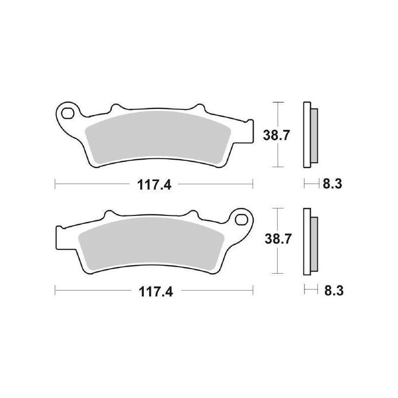 PASTIGLIA FRENO ANT. KYMCO Downtown I ABS / E4 350 15/20