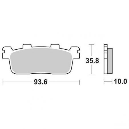 PASTIGLIA FRENO POST. KYMCO Downtown I ABS / E4 350 15/20