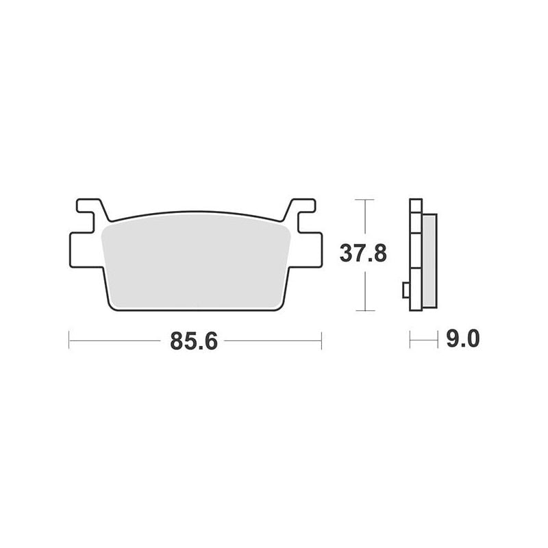 PASTIGLIA FRENO POST. KYMCO AK IE E5 ABS 550 21/22