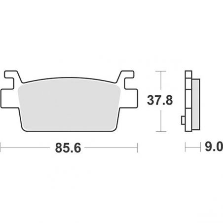 PASTIGLIA FRENO POST. KYMCO AK IE E5 ABS 550 21/22