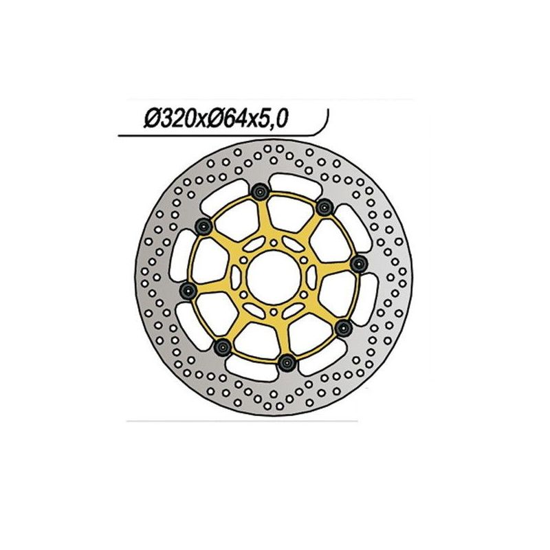 DISCO FRENO ANT. DX-SX LAVERDA Sport/Formula 750 95/01