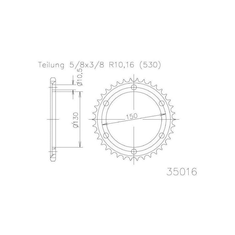 CORONA AL P530-D43 MARVIC 6F (130-150-10,5) 0 00/00
