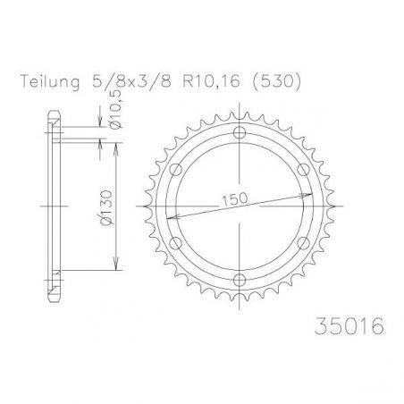 CORONA AL P530-D43 MARVIC 6F (130-150-10,5) 0 00/00