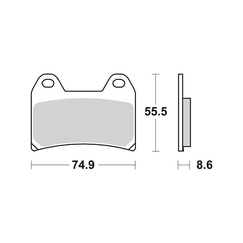PASTIGLIA FRENO ANT. MOTO GUZZI V7 Stone E5 850 21/21