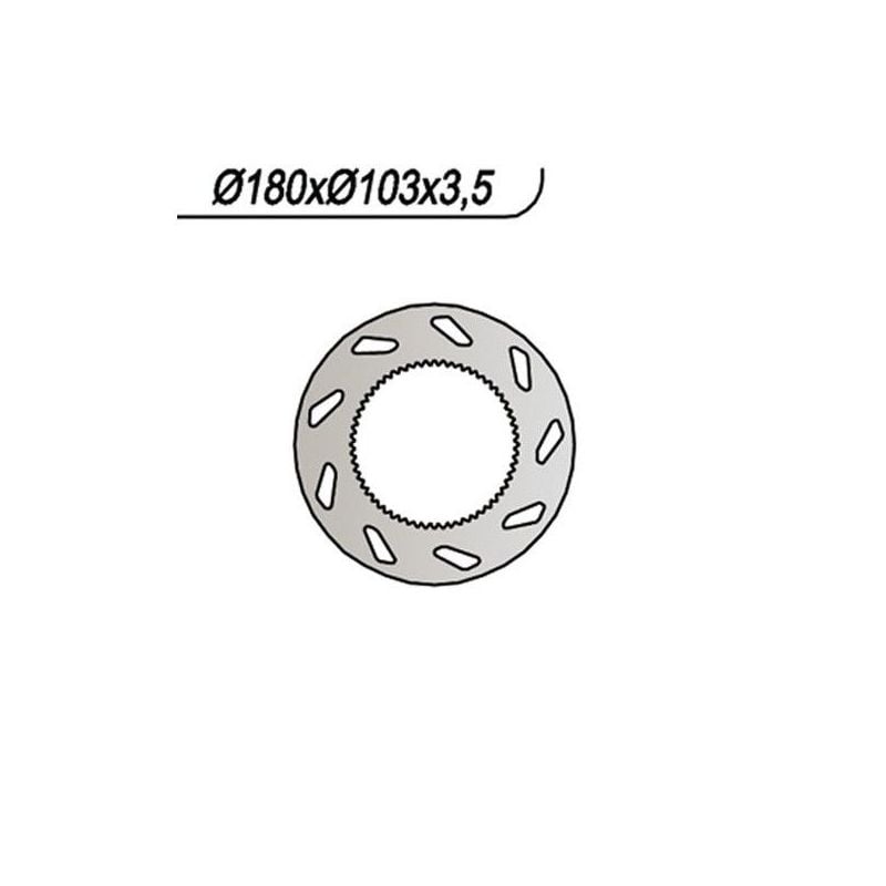 DISCO FRENO POST. MOTOR HISPANIA Furia 50 97/01