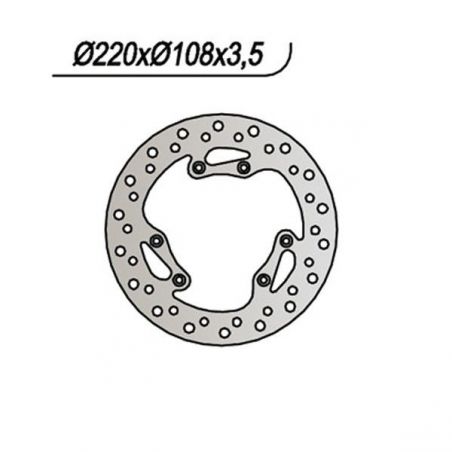DISCO FRENO ANT. MOTOR HISPANIA Furia 50 02/02