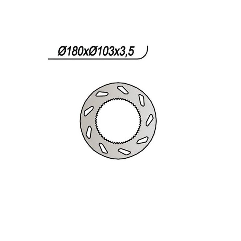 DISCO FRENO POST. MOTOR HISPANIA Furia Supermotard 50 97/01