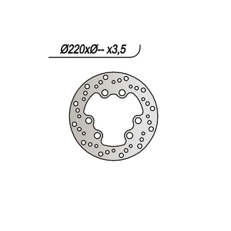 DISCO FRENO ANT. MOTOR HISPANIA Rolling Bull 50 97/97
