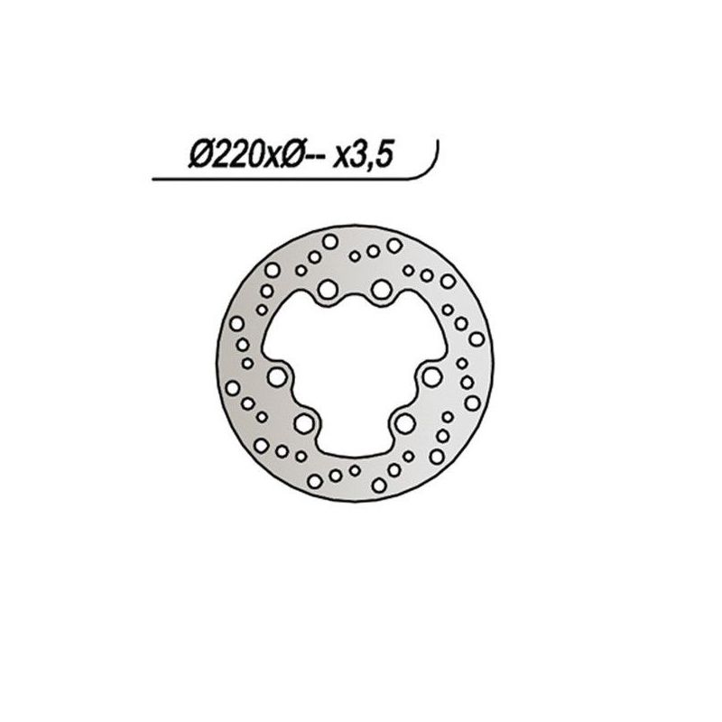 DISCO FRENO ANT. MOTOR HISPANIA Rolling Bull 50 97/97