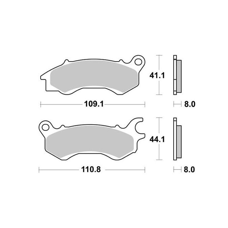 PASTIGLIA FRENO ANT. OVERBIKES Brera E5 125 21/21
