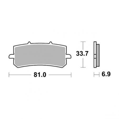 PASTIGLIA FRENO ANT. OVERBIKES Brera E5 300 21/23