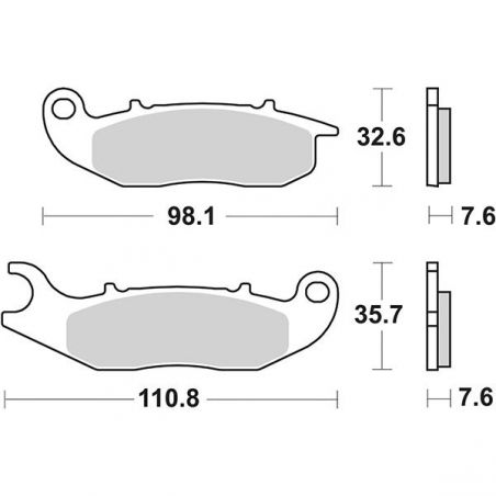 PASTIGLIA FRENO ANT. PIAGGIO Medley 4T IE 150 16/19