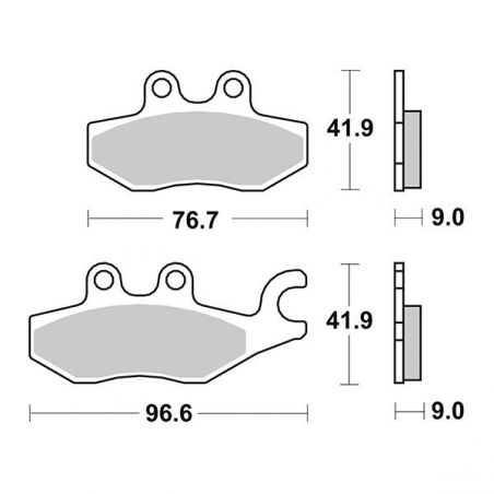 PASTIGLIA FRENO POST. PIAGGIO Medley 4T IE ABS E5 150 20/22