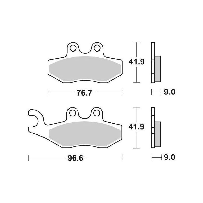PASTIGLIA FRENO POST. PIAGGIO X8 400 06/08