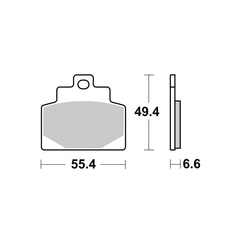 PASTIGLIA FRENO ANT. DX PIAGGIO MP3 Sport Advanced ABS E5 500 21/21