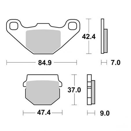 PASTIGLIA FRENO ANT. QUADRO Qooder 4 350 15/18