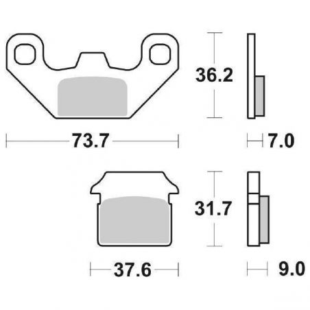 PASTIGLIA FRENO POST. QUADZILLA WK 140 06/08