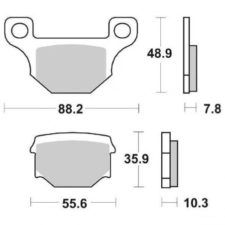 PASTIGLIA FRENO POST. RIEJU MRT Supermotard PRO 50 08/10