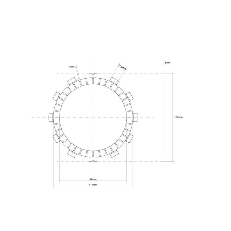 FRIZIONE DISCO SINGOLO GUARNITO SUZUKI GS T 250 79/81
