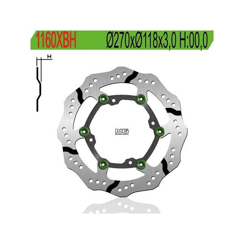 DISCO FRENO ANT. XBH Ø270 SUZUKI RMZ 4T 250 07/23