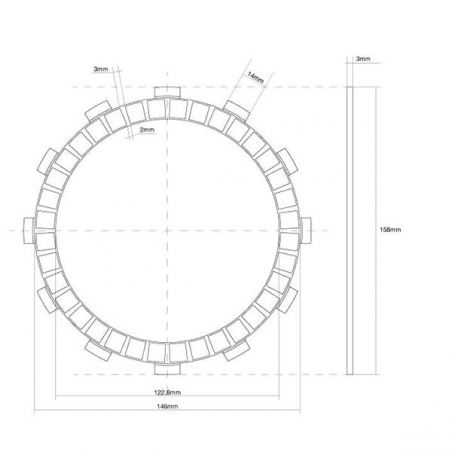 FRIZIONE DISCO SINGOLO GUARNITO SUZUKI SG Goose 250 92/92