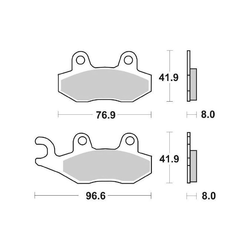 PASTIGLIA FRENO ANT. SUZUKI DR SE 350 94/97