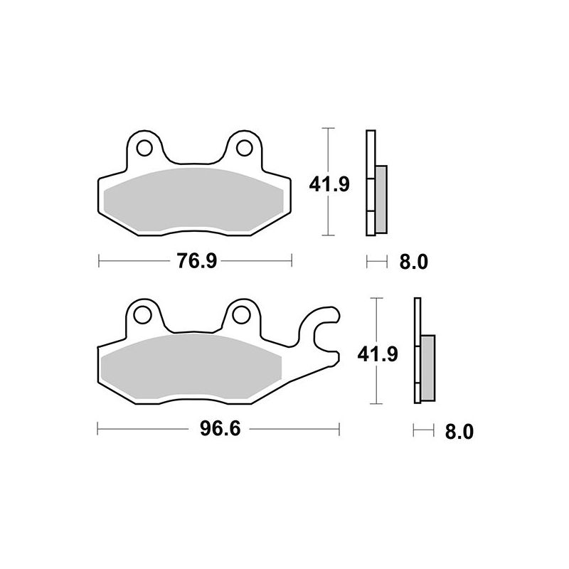 PASTIGLIA FRENO ANT. DX SUZUKI AN Burgman 400 18/23