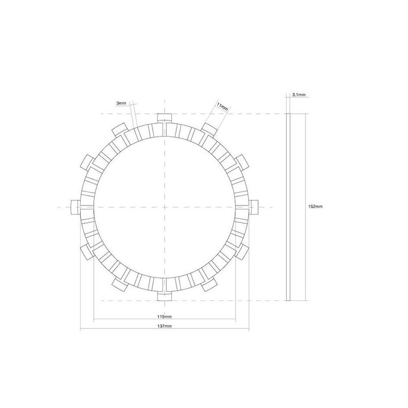 FRIZIONE DISCO SINGOLO GUARNITO SUZUKI GS N 400 79/79