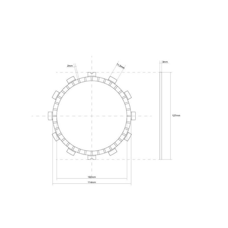 FRIZIONE DISCO SINGOLO GUARNITO SUZUKI GSF Bandit (GK75A) 400 93/93