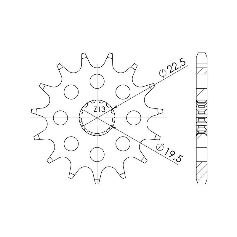 PIGNONE S+2 AC P525-D14 SUZUKI GSX-R 400 90/92