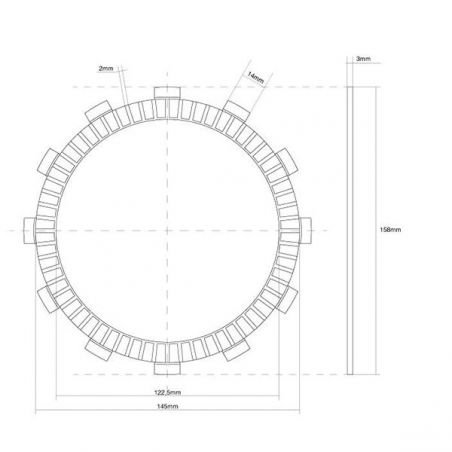 FRIZIONE DISCO SINGOLO GUARNITO SUZUKI RMZ 4T 450 05/23