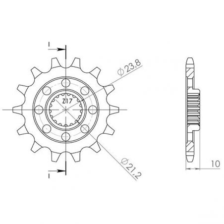 PIGNONE S AC P520-D13 SUZUKI RMZ 4T 450 13/23
