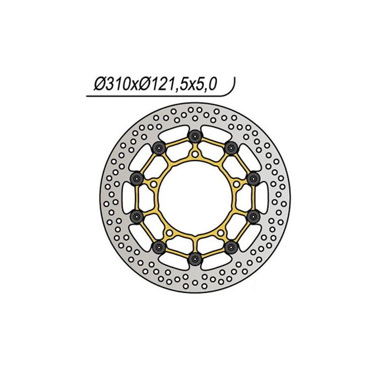 DISCO FRENO ANT. DX-SX SUZUKI DL A V-Strom ABS (C733/C743) 650 17/24