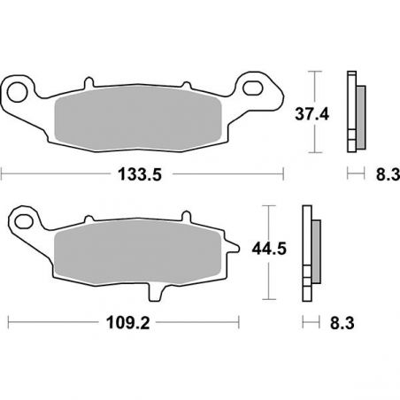 PASTIGLIA FRENO ANT. SX SUZUKI DL V-Strom (B1111) 650 04/11